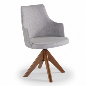 Cadeira Poltrona Turquesa Girat&oacute;ria Com Bra&ccedil;o